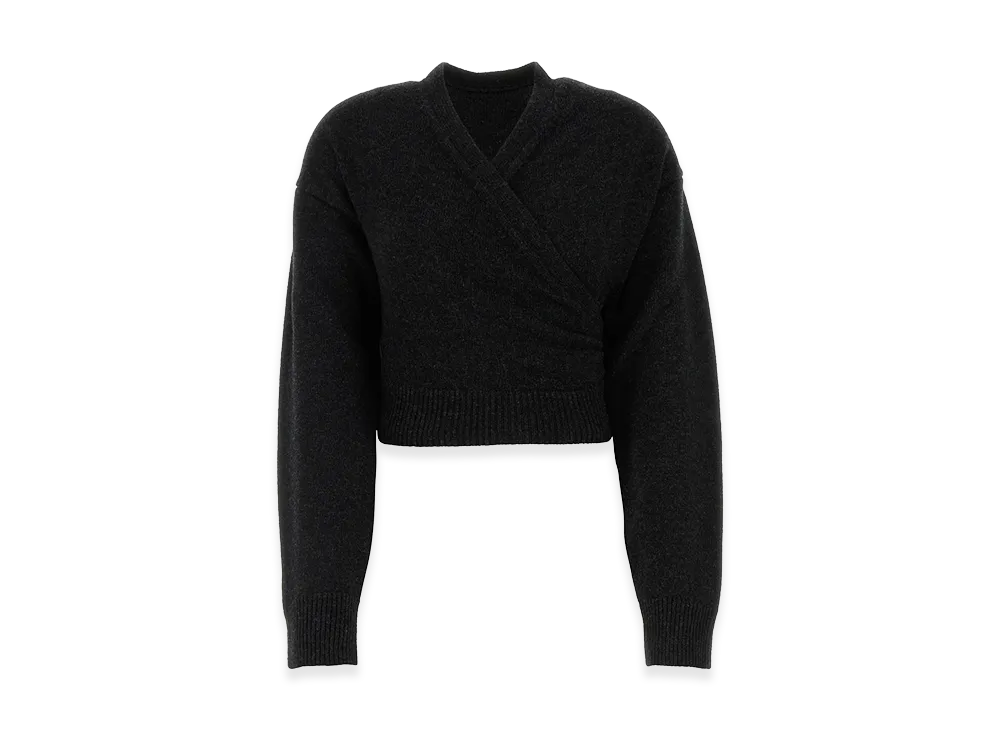 BALENCIAGA Women's Wrap Cardigan "Grey"
