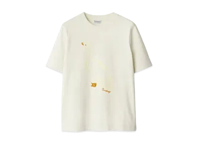 Burberry Women's Duck Cotton T-shirt "Chalk"
