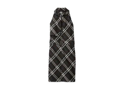 Burberry Women's Check Wool Silk Dress "Snug"