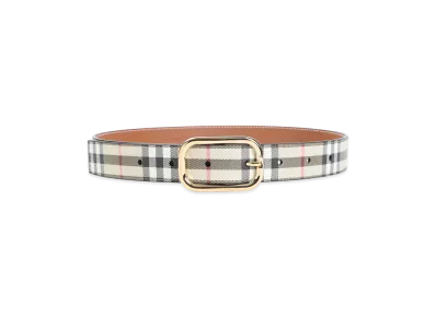 Burberry Women's Check Belt "Beige"