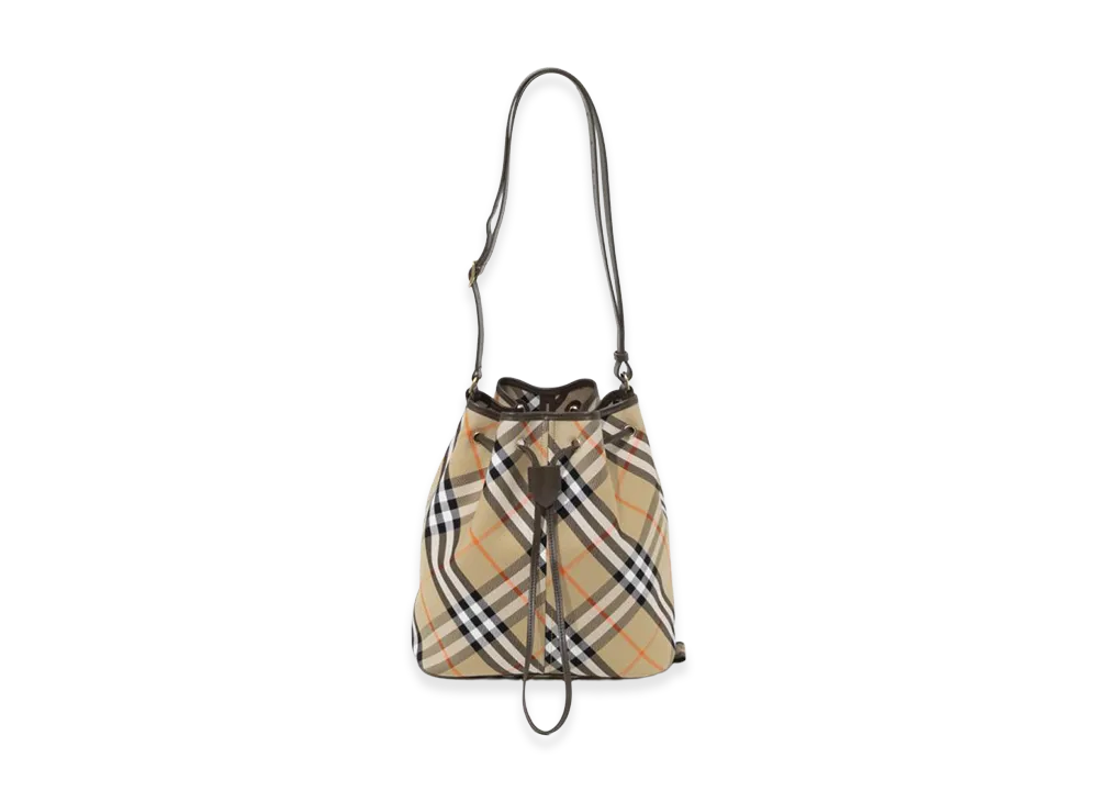Burberry Women's Drawstring Bucket Bag "Sand"