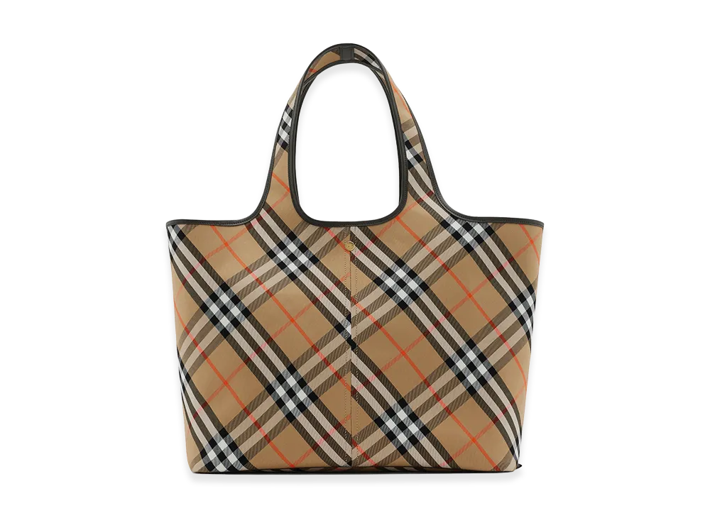 Burberry Women's Medium Check Tote "Beige"