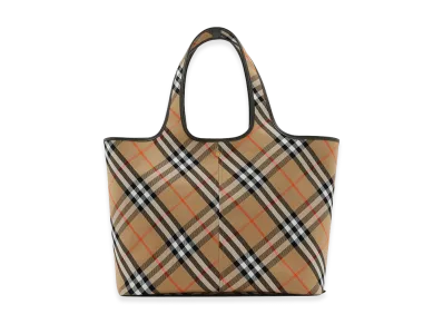 Burberry Women's Medium Check Tote "Beige"