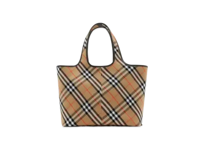 Burberry Medium Check Tote "Sand"