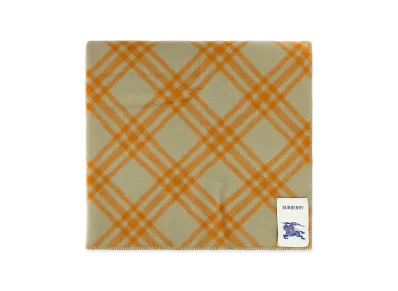 Burberry Women's Embroidered Wool Blanket "Checked"