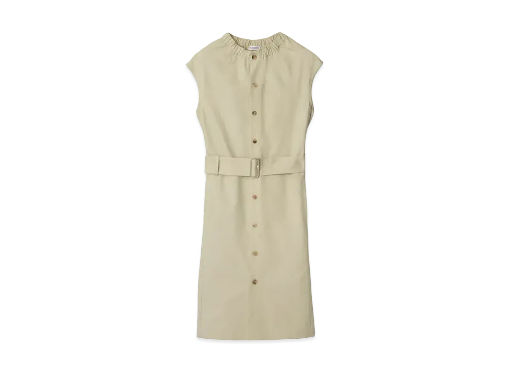 Burberry Women's Cotton Blend Dress "Plaster"