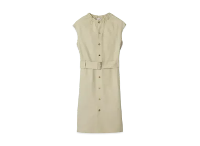 Burberry Women's Cotton Blend Dress "Plaster"