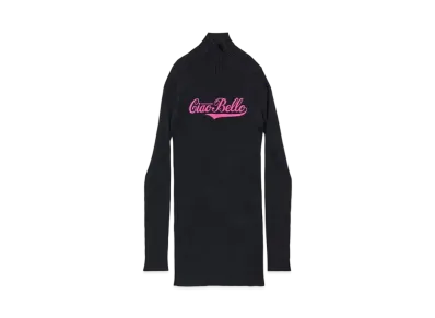 BALENCIAGA Ciao Bello Long Fitted Turtleneck "Black"