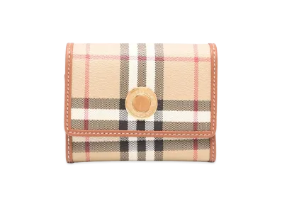 Burberry Women's Check Wallet "Beige"