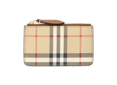 Burberry Women's Printed E-Canvas Card Holder "Beige"
