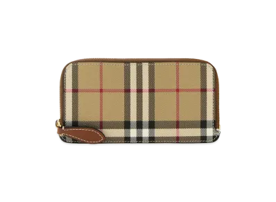 Burberry Women's Printed Canvas Card Holder "Beige"