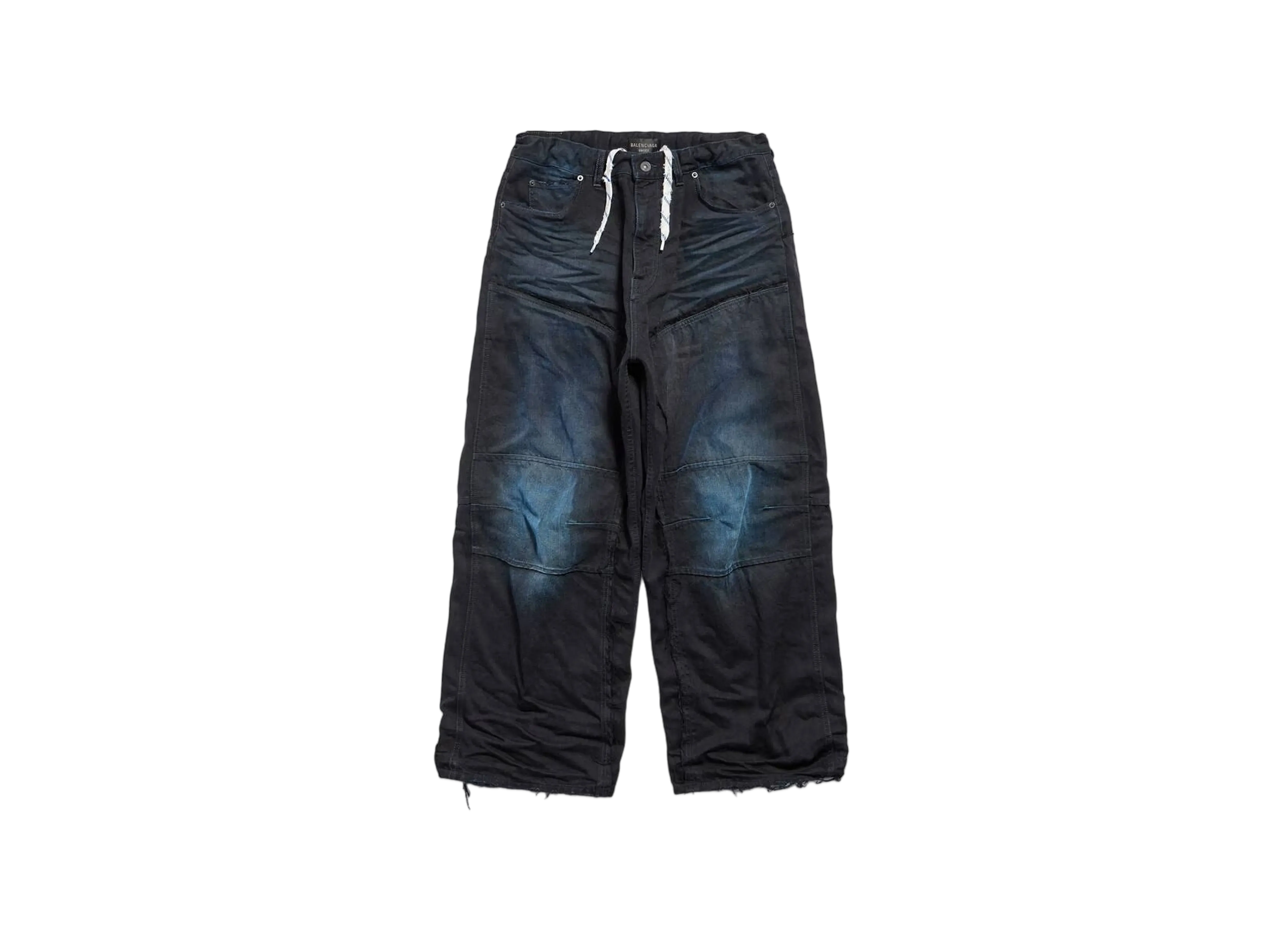 BALENCIAGA Double Knee Pants "Dark Blue"