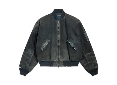 BALENCIAGA Women's Bomber Jacket "Blue"