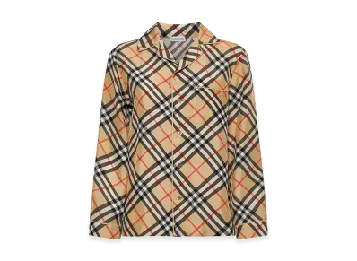 Burberry Women's Embroidered Silk Shirt "Beige"