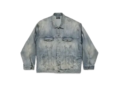 BALENCIAGA Men's Y2K Oversized Jacket "Light Blue"