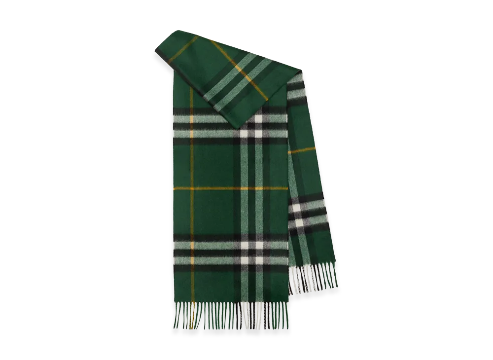 Burberry Embroidered Cashmere Scarf "Checked"