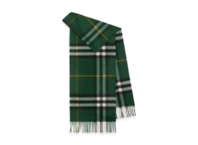 Burberry Embroidered Cashmere Scarf "Checked"