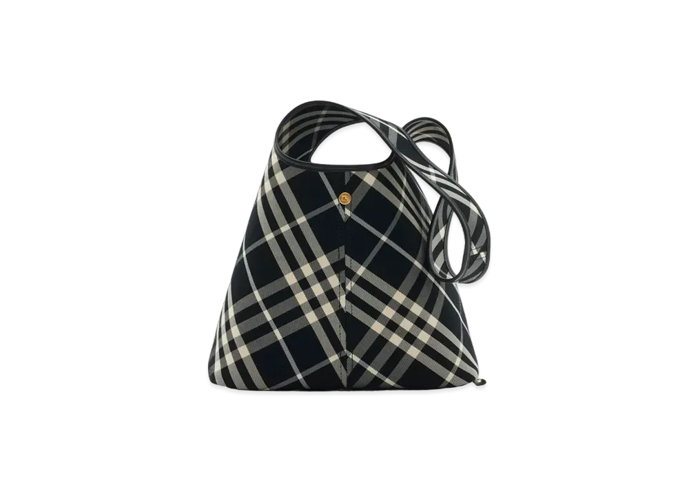 Burberry Small Check Shoulder Bag "Black/Calico"