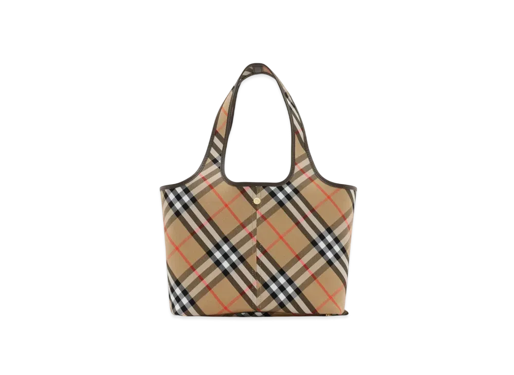 Burberry Small Check Tote "Sand"