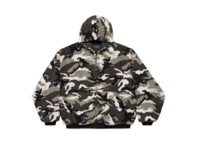 BALENCIAGA Men's Ski Zip-Up Hoodie "Gray"