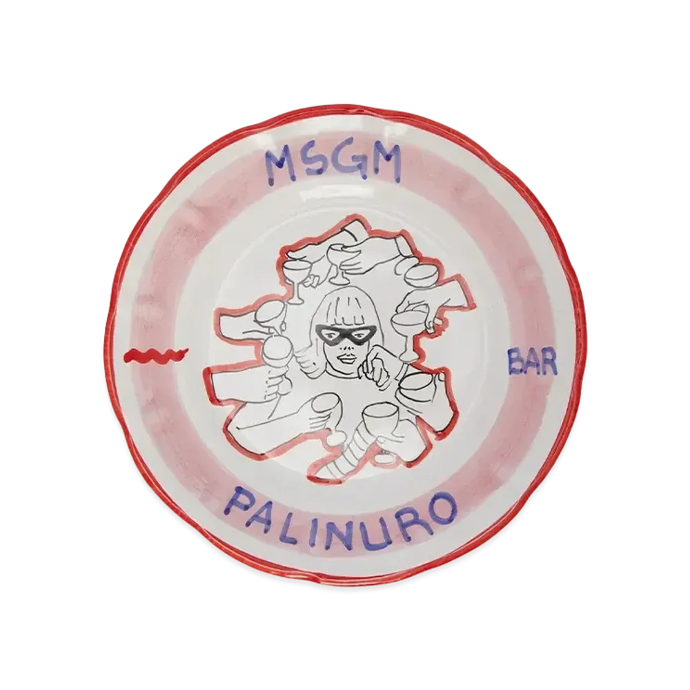 MSGM x Palinurobar Ceramic plate "White"