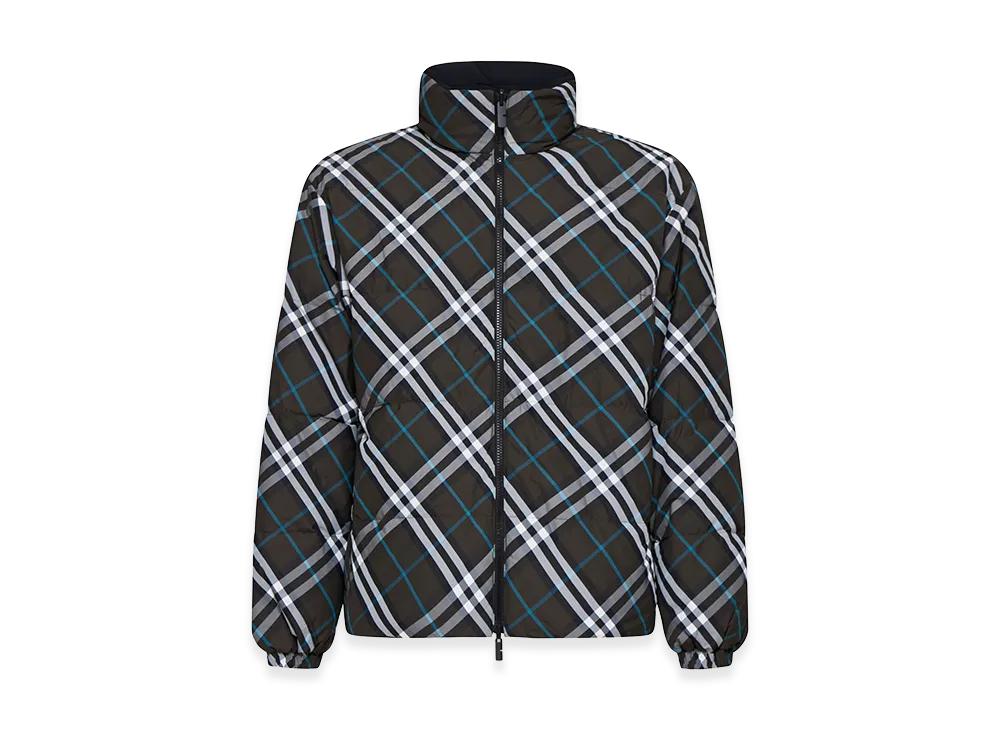 Burberry Printed Nylon Reversible Down Jacket "Snugipcheck"