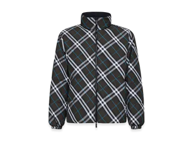 Burberry Printed Nylon Reversible Down Jacket "Snugipcheck"