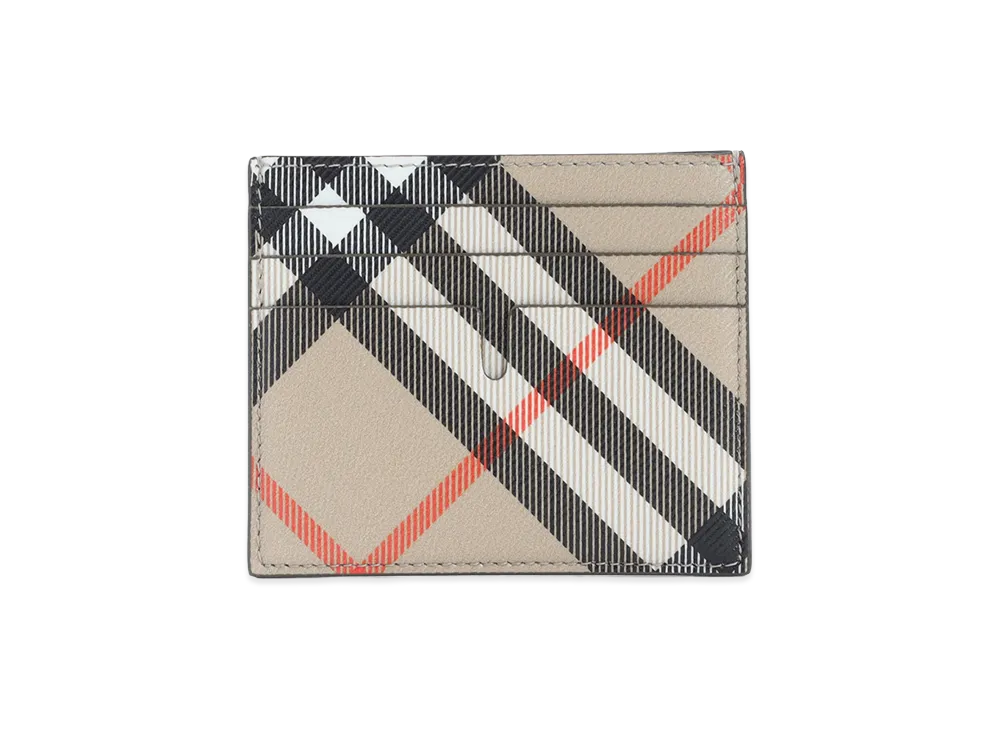 Burberry Check Credit Card Holder "Beige"