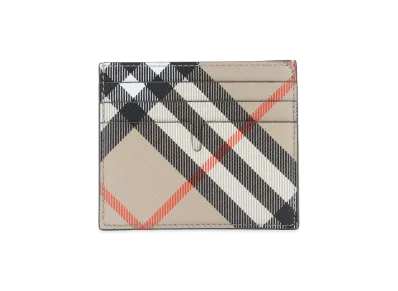 Burberry Check Credit Card Holder "Beige"