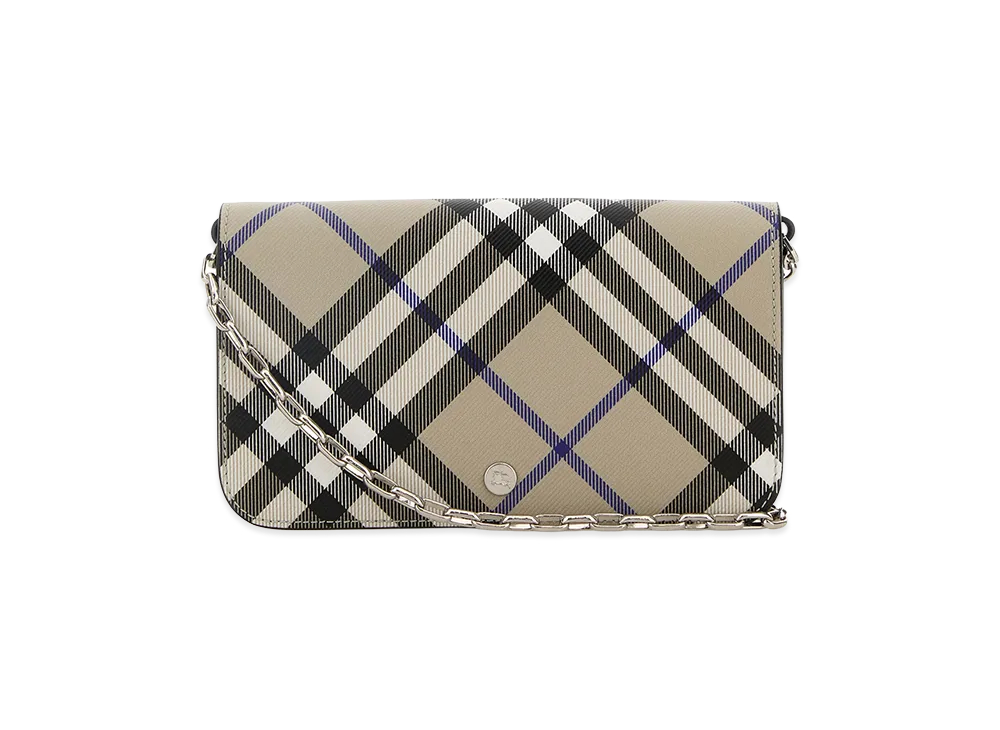 Burberry Women's LS Wallet On Chain "Beige"