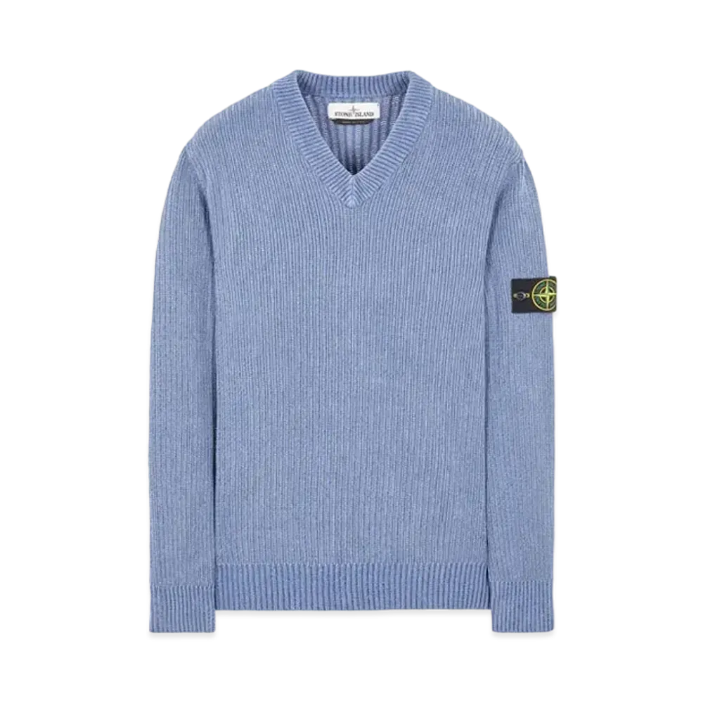 Stone Island 554A5 COTTON CHENILLE "Mid Blue"