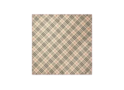 Burberry Check Silk Scarf "Stone"