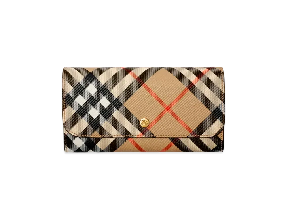 Burberry Check Continental Wallet "Sand"