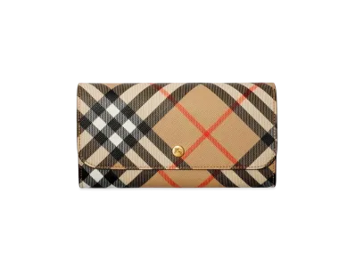 Burberry Check Continental Wallet "Sand"