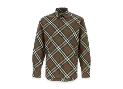 Burberry Embroidered Poplin Shirt "Checked"