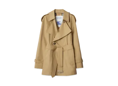 Burberry Gabardine Trench Jacket "Flax"