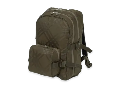 Burberry Check Jacquard Backpack "Military"