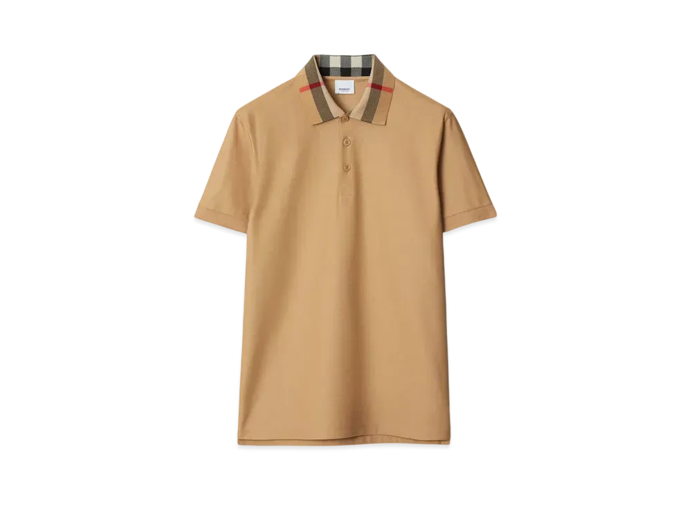 Burberry Cotton Polo Shirt "Beige"
