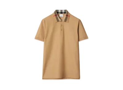 Burberry Cotton Polo Shirt "Beige"