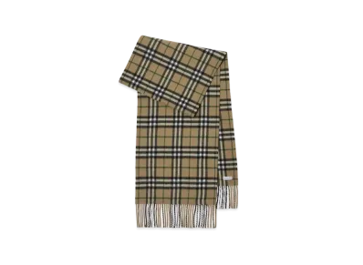 Burberry Wide Check Cashmere Scarf "Linden"