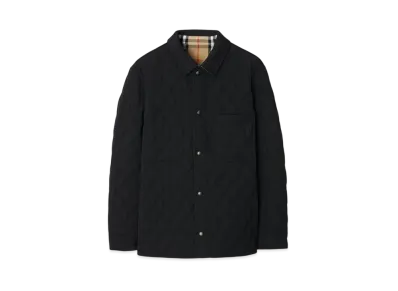 Burberry Reversible Quilted Nylon Brighton Overshirt "Black/Sand"