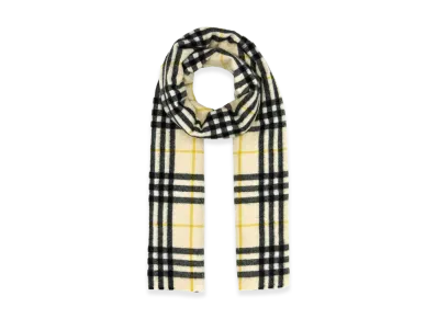 Burberry Embroidered Cashmere Scarf "Yellow"