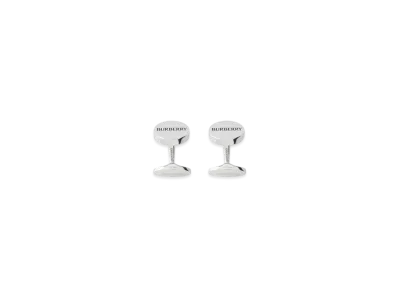 Burberry Logo Cufflinks "Silver"