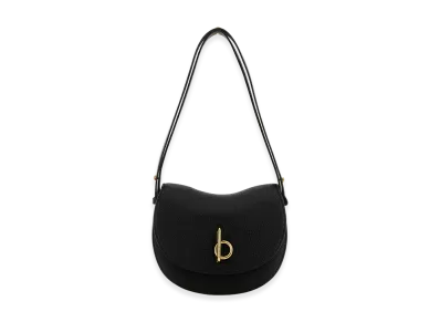 Burberry Women's Leather Small Rocking Horse Shoulder Bag "Black"