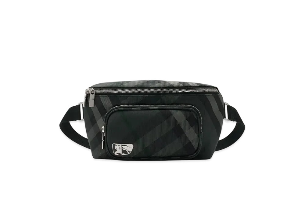 Burberry Grid Belt Bag "Charcoal"