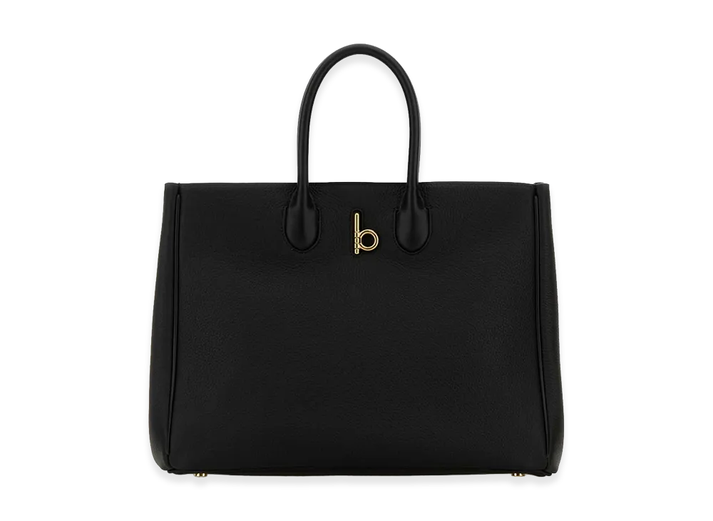 Burberry Women's Leather Medium Rocking Horse Handbag "Black"