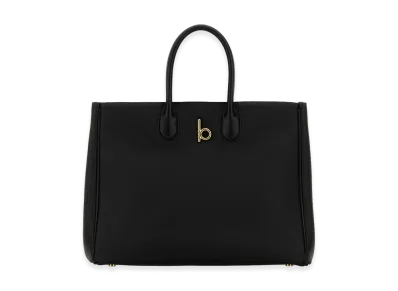 Burberry Women's Leather Medium Rocking Horse Handbag "Black"