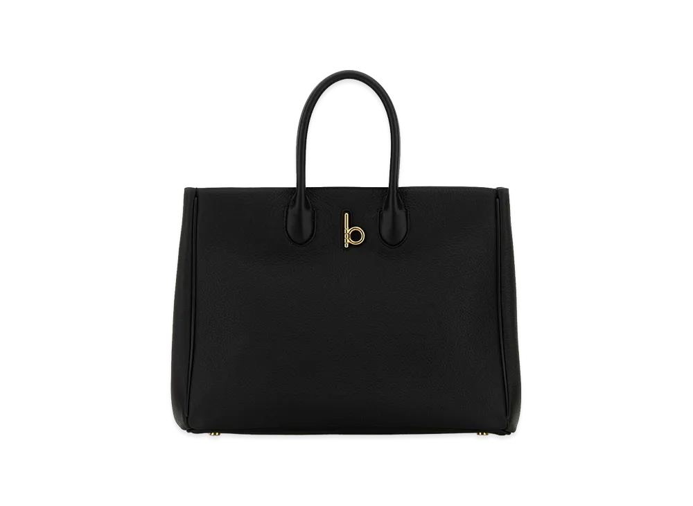 Burberry Women's Leather Medium Rocking Horse Handbag "Black"