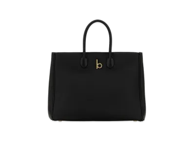 Burberry Women's Leather Medium Rocking Horse Handbag "Black"