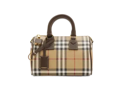 Burberry Mini Check Bowling Bag "Military"